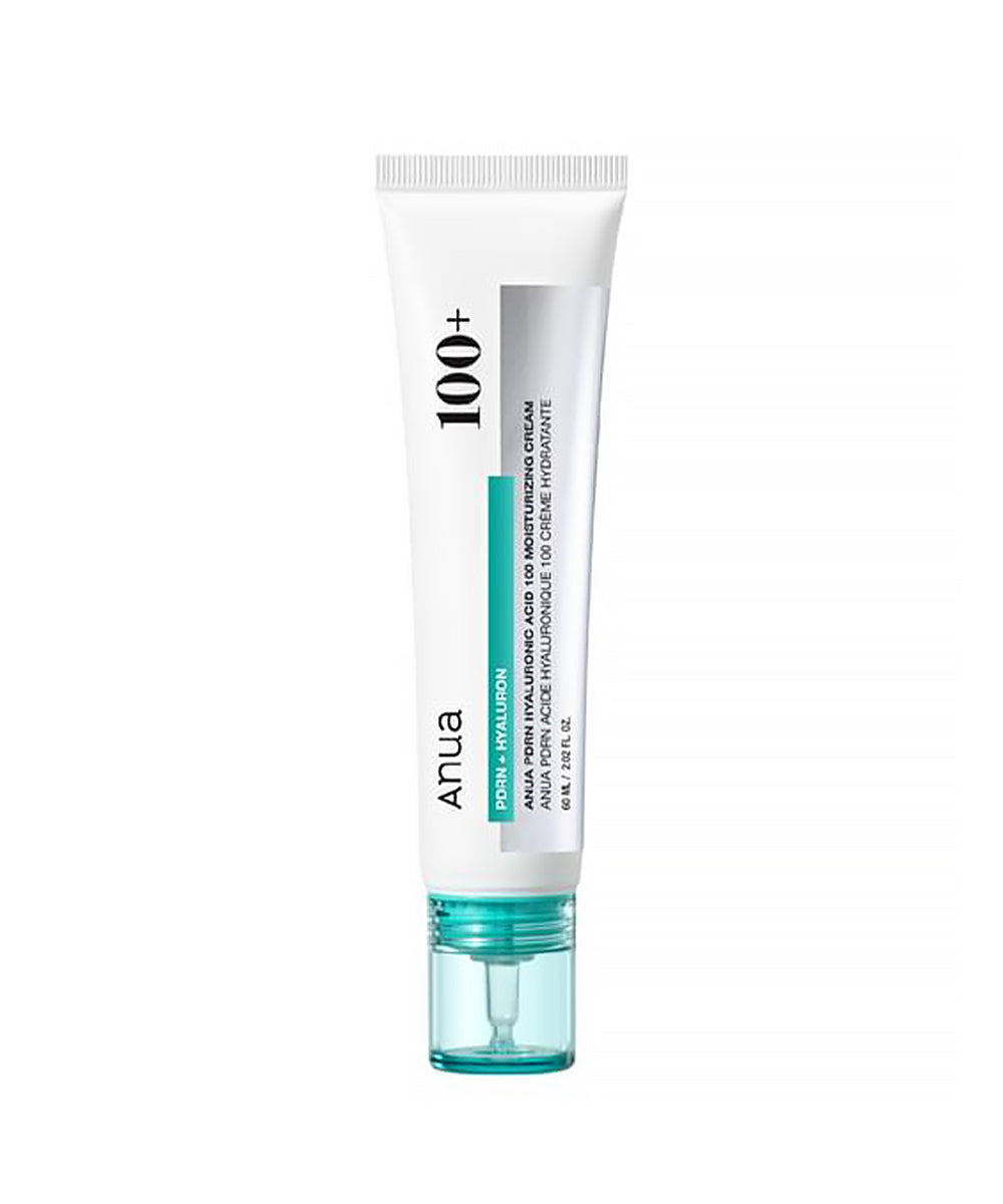 Tube of Anua 100+ moisturizing cream on a white background