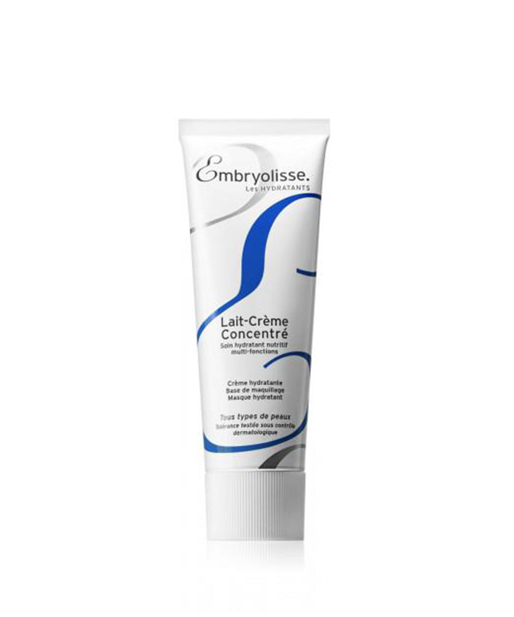Embryolisse lotion tube on a white background