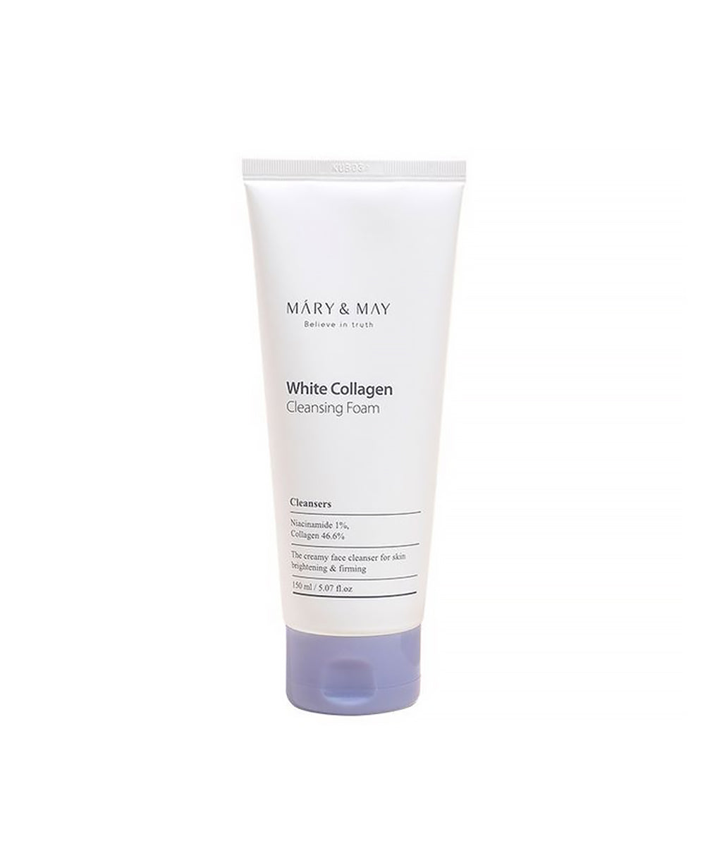 Mary & May – White Collagen Cleansing Foam