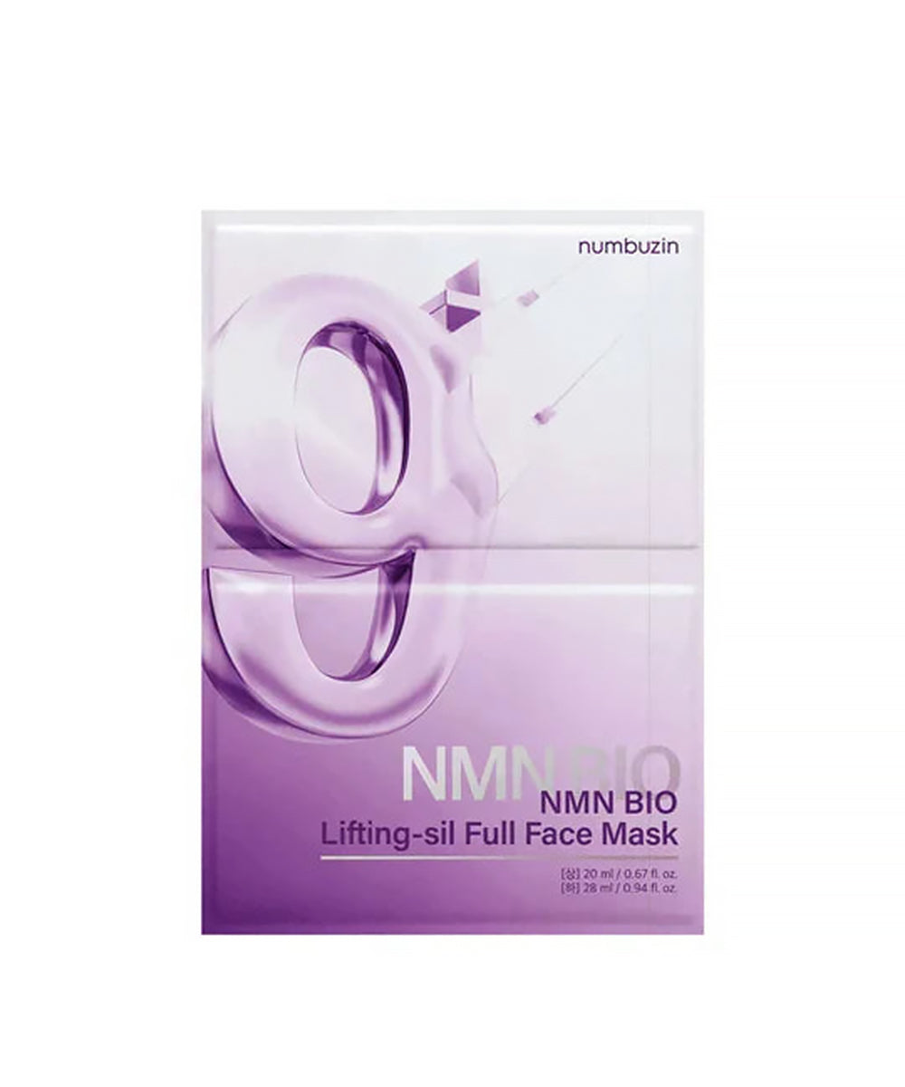 NMN BIO Lifting-sil Full Face Mask packaging on a white background