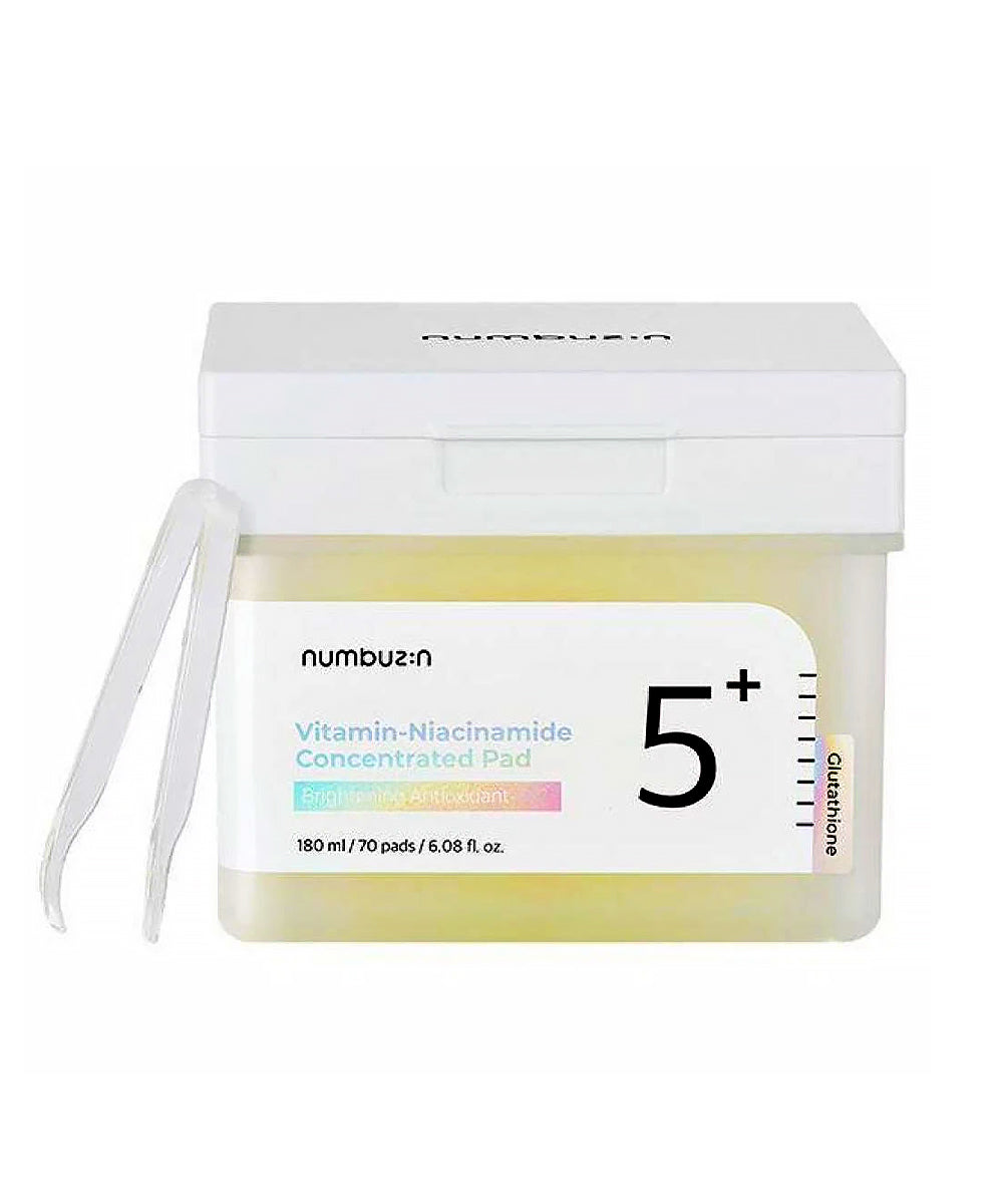 Numbuzin Vitamin Niacinamide Concentrated Pad packaging on a white background