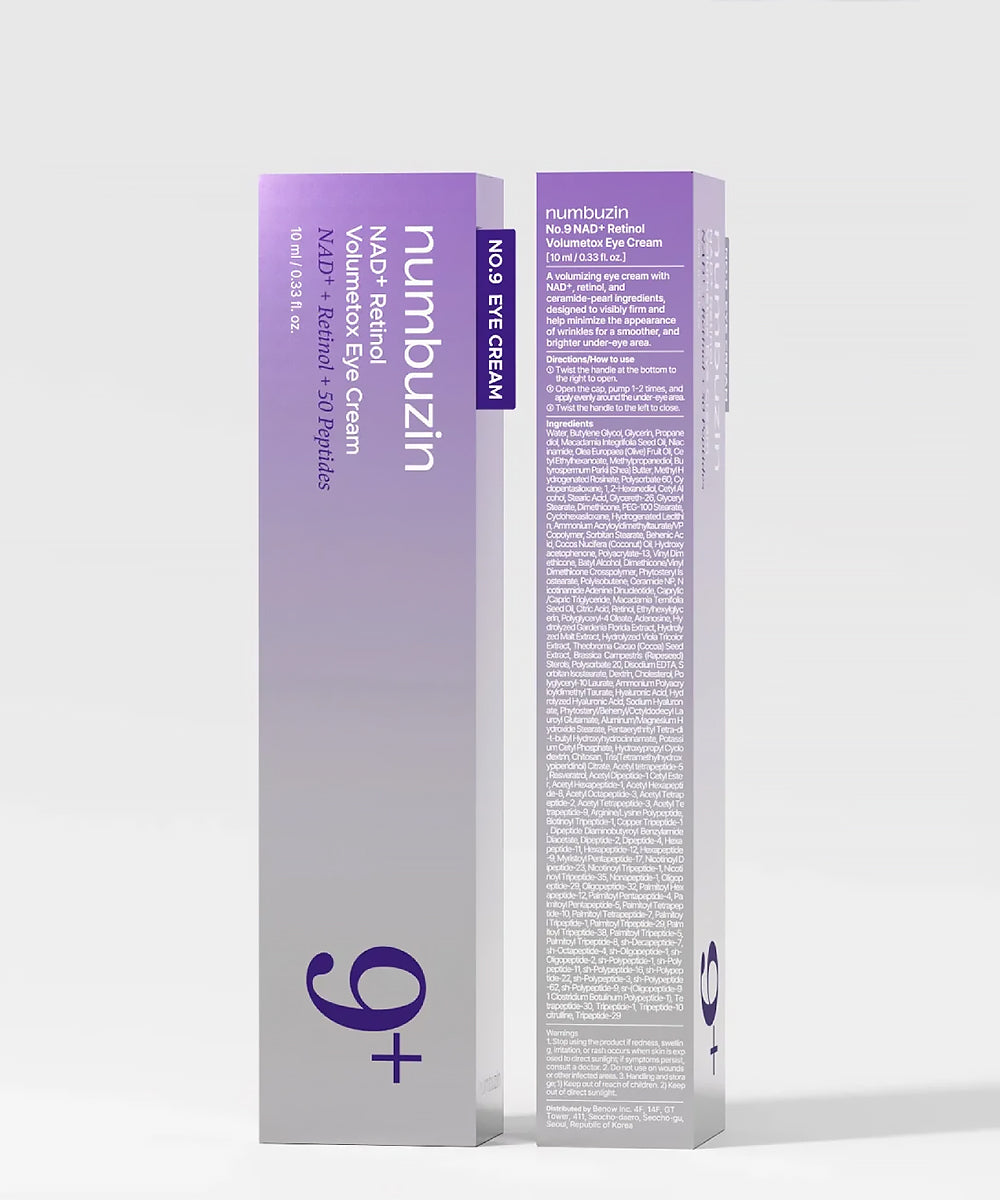 Numbuzin eye cream packaging on a white background