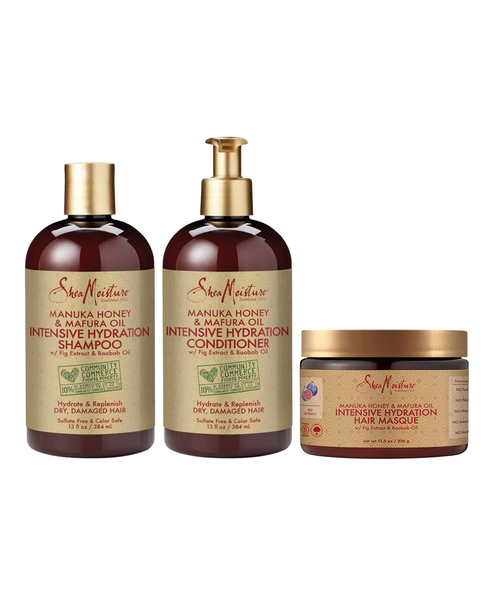 SheaMoisture – Manuka Honey & Mafura Oil Intense Hydration Bundle (3pcs)