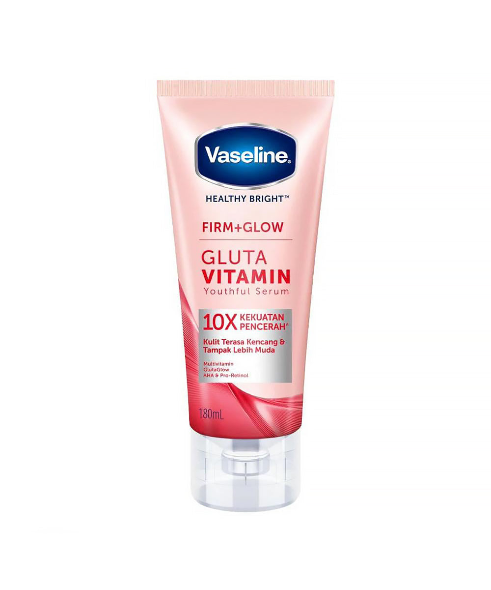 Vaseline Gluta Vitamin serum tube on a white background