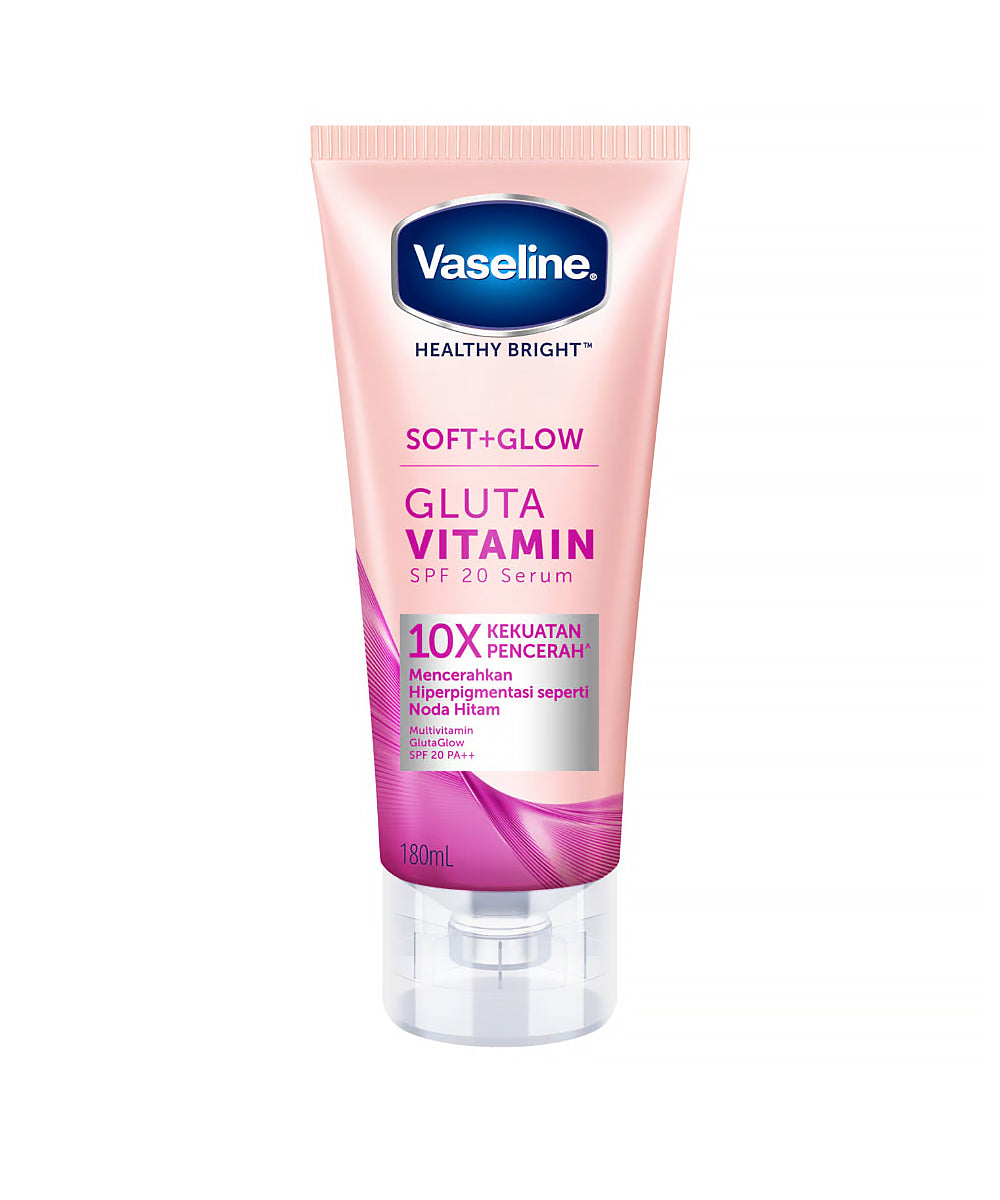 Vaseline Gluta Vitamin serum tube on a white background