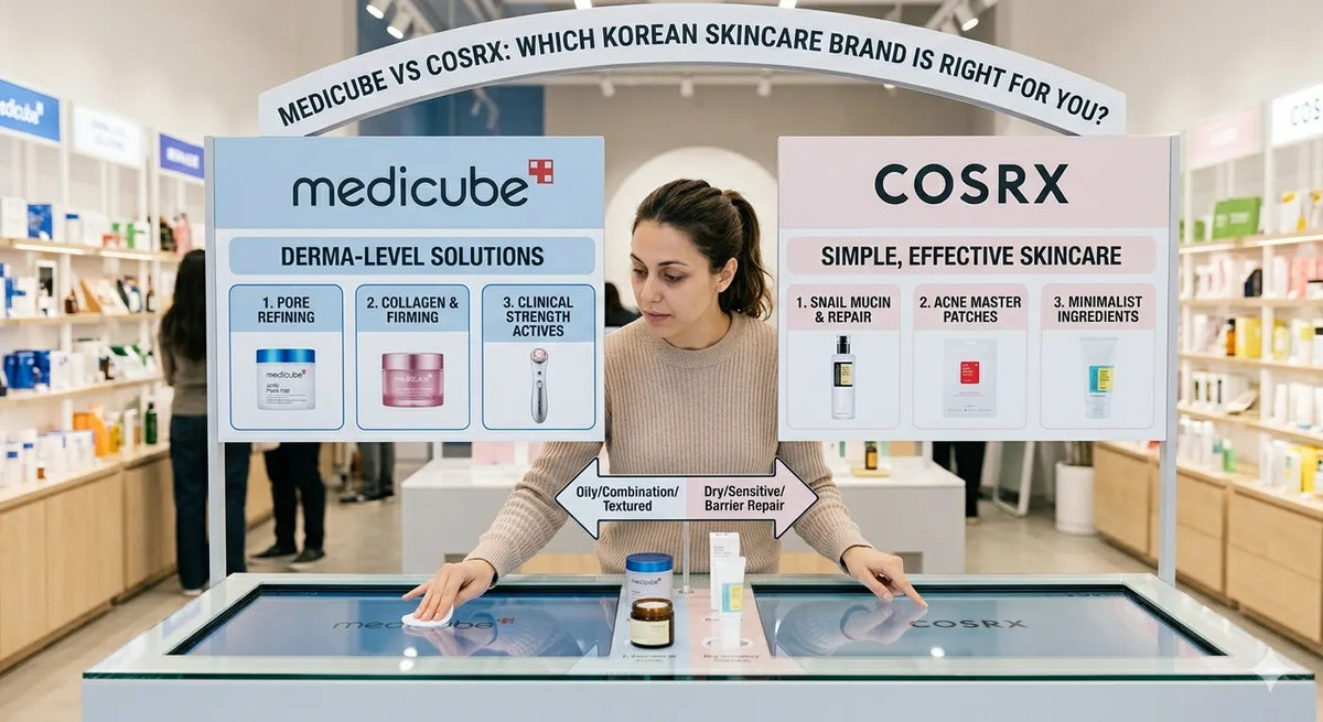 Medicube vs COSRX - which Korean skincare brand is right for you