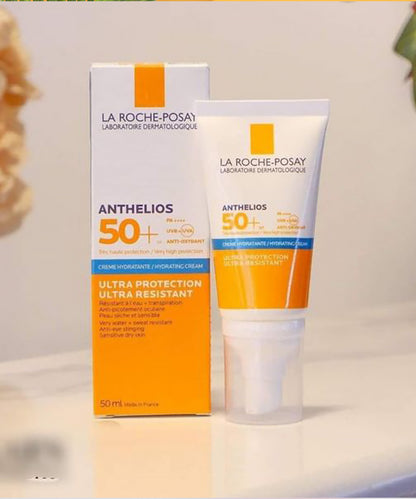 🌞 La Roche-Posay - كريم مرطب أنثيليوس من لاروش بوزيه للتحكم في الزيوت بمعامل حماية من الشمس (SPF50+) – 50 مل 