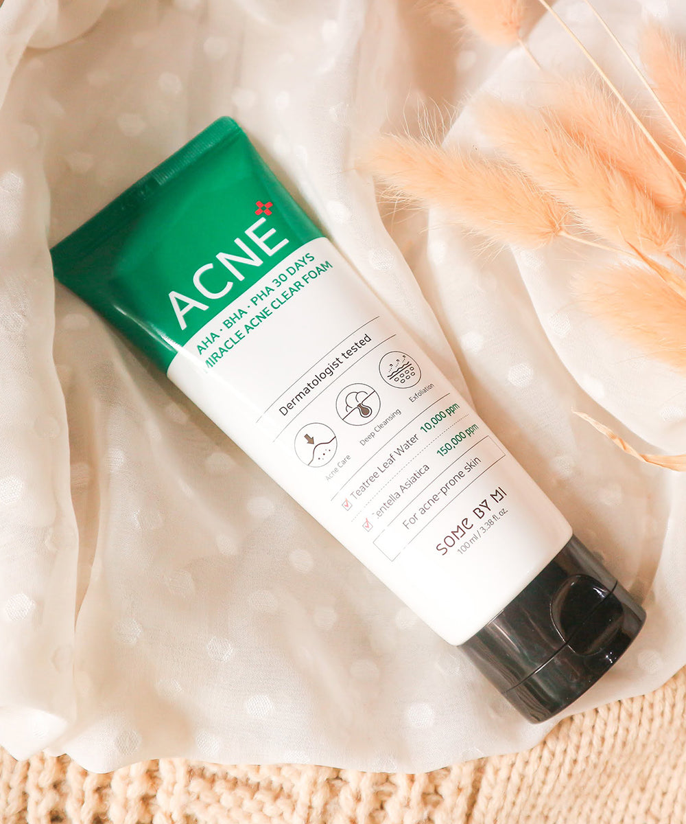 🌿 SOME BY MI AHA.BHA.PHA 30 Days Miracle Acne Clear Foam – 100ml