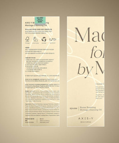 🌿 AXIS-Y Biome Resetting Moringa Cleansing Oil – 200ml