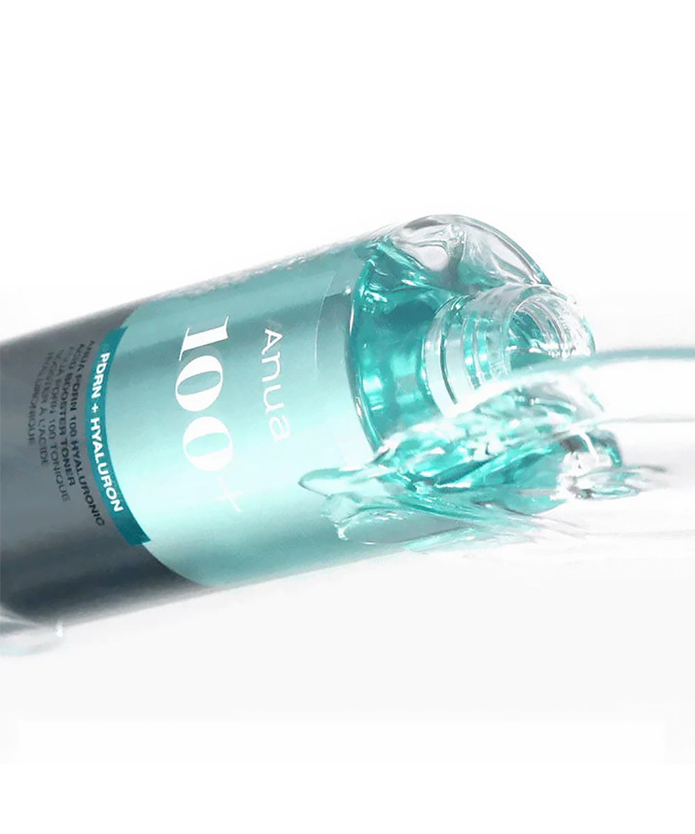 Cosmetic bottle with a clear cap on a white background