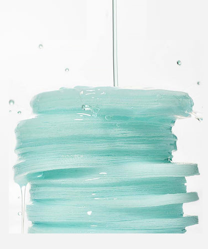 Stack of light blue plastic sheets with water droplets on a white background