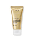 Anua Gold Wrapping Collagen Ruffing Mask in a squeeze tube with a white cap, set against a plain white background.