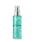 Front view of the Anua PDRN + Hyaluron Hydrating Capsule Mist in a clear 100ml bottle, showing the unique teal suspended capsules and silver spray pump