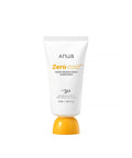 Anua Zero-Cast sunscreen tube on a white background