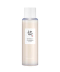 Skincare bottle with a white label on a white background