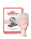 Body peeling pad with packaging featuring 'Mom's Bath Recipe' on a white background