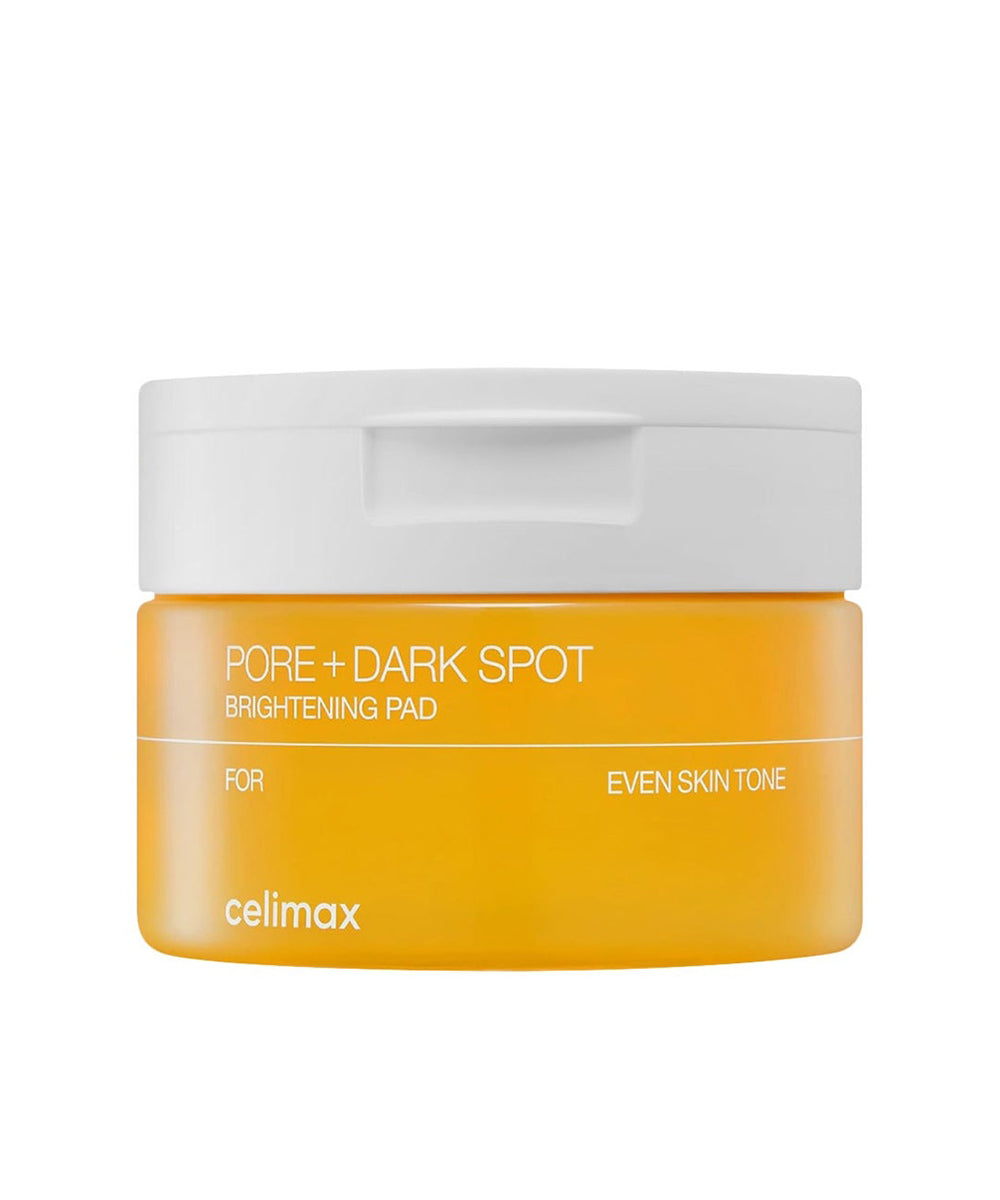 Jar of Celimax Pore + Dark Spot Brightening Pad on a white background