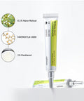 Celmax Retin Shot skincare product with ingredients displayed on a white background