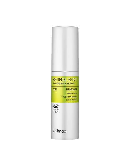 Celimax Retinol Shot serum bottle on a white background