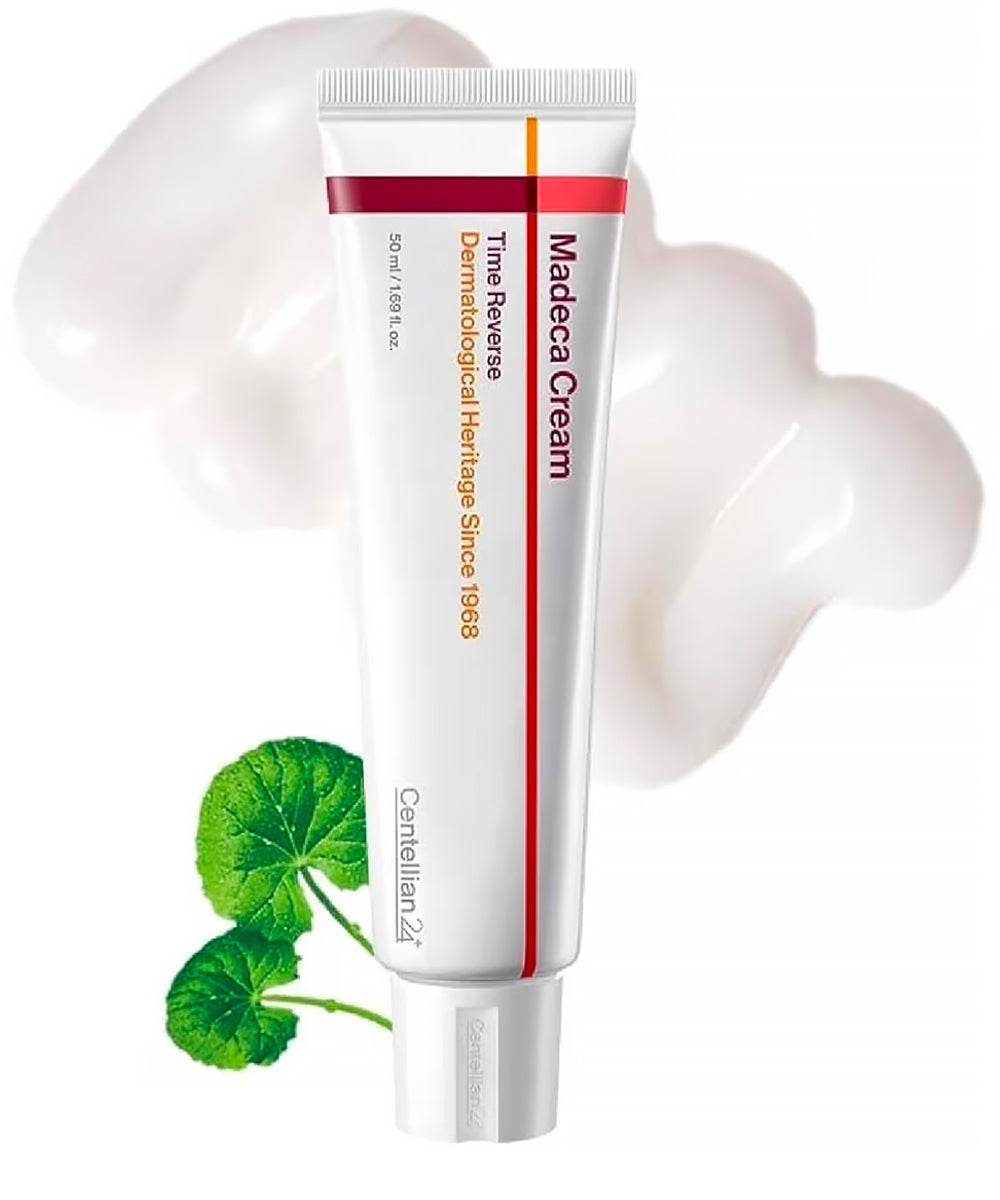 Tube of Madeca Cream with a white background