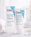 CeraVe Renewing SA Foot Cream packaging and tube on a light background