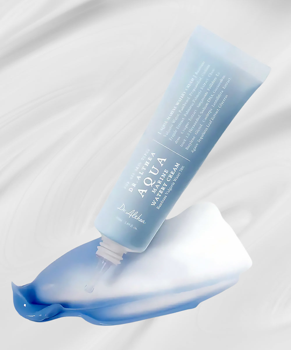 Tube of Dr. Althea Aqua Nature Cream with a white background