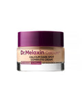 Dr. Melaxin Calcium eye cream jar with purple lid on a white background
