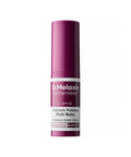 A professional product shot of the Dr. Melaxin Cemenrete Calcium Volume Multi Balm, a plum-colored wrinkle core stick featuring collagen extract for skin elasticity, shown against a clean white background