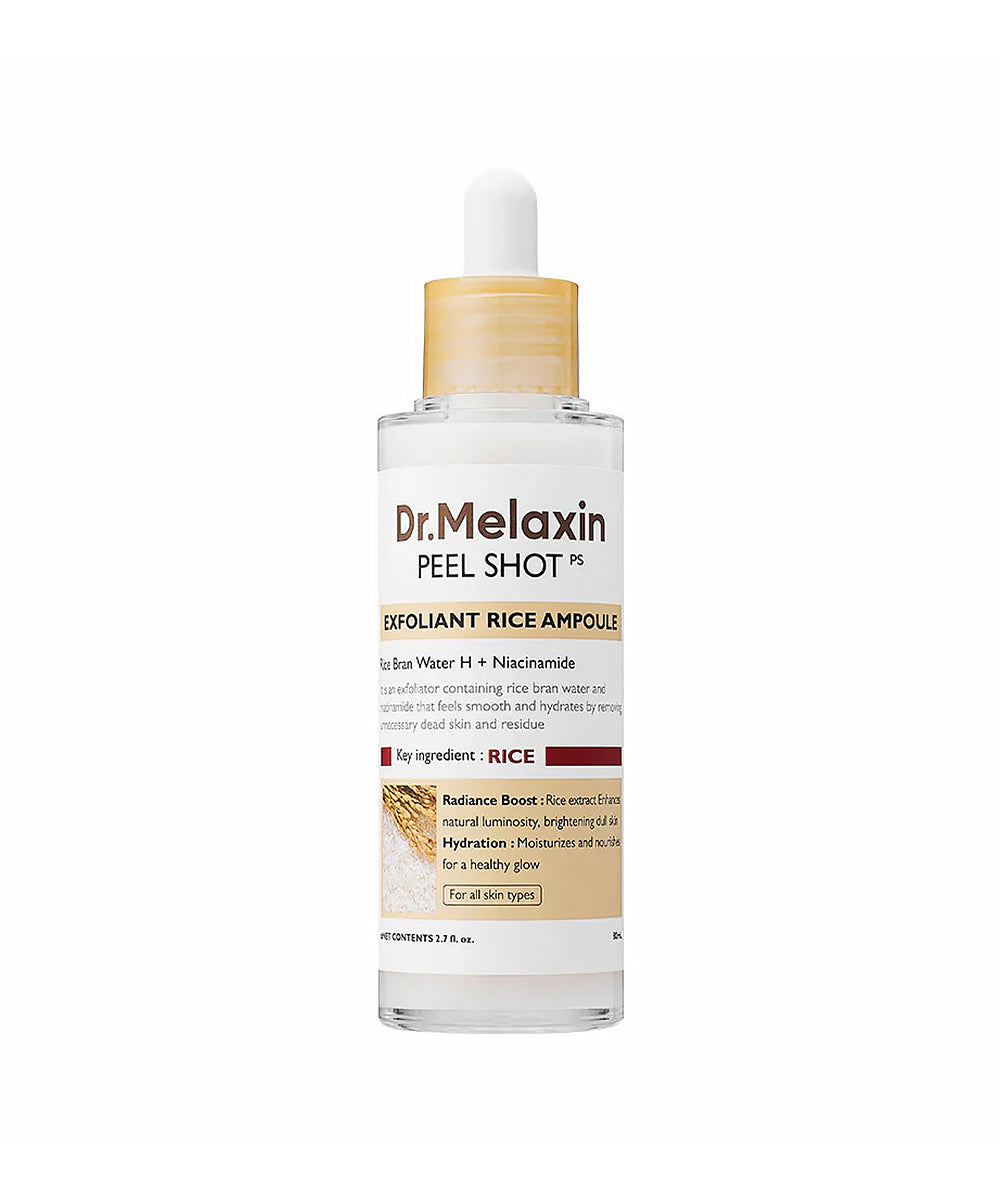 Dr. Melaxin peel shot bottle on a white background