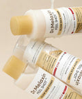 Dr. Melaxin glow rice toner bottles on a beige background