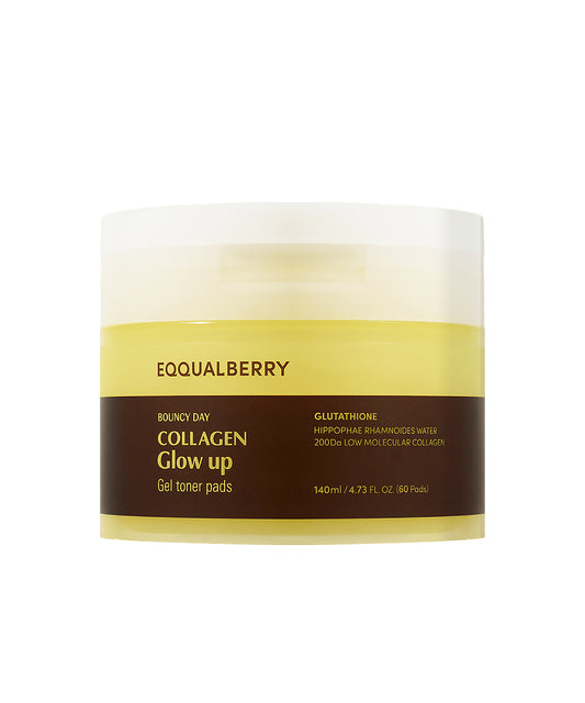 Eqqual Berry – Collagen Glow Up Gel Toner Pads