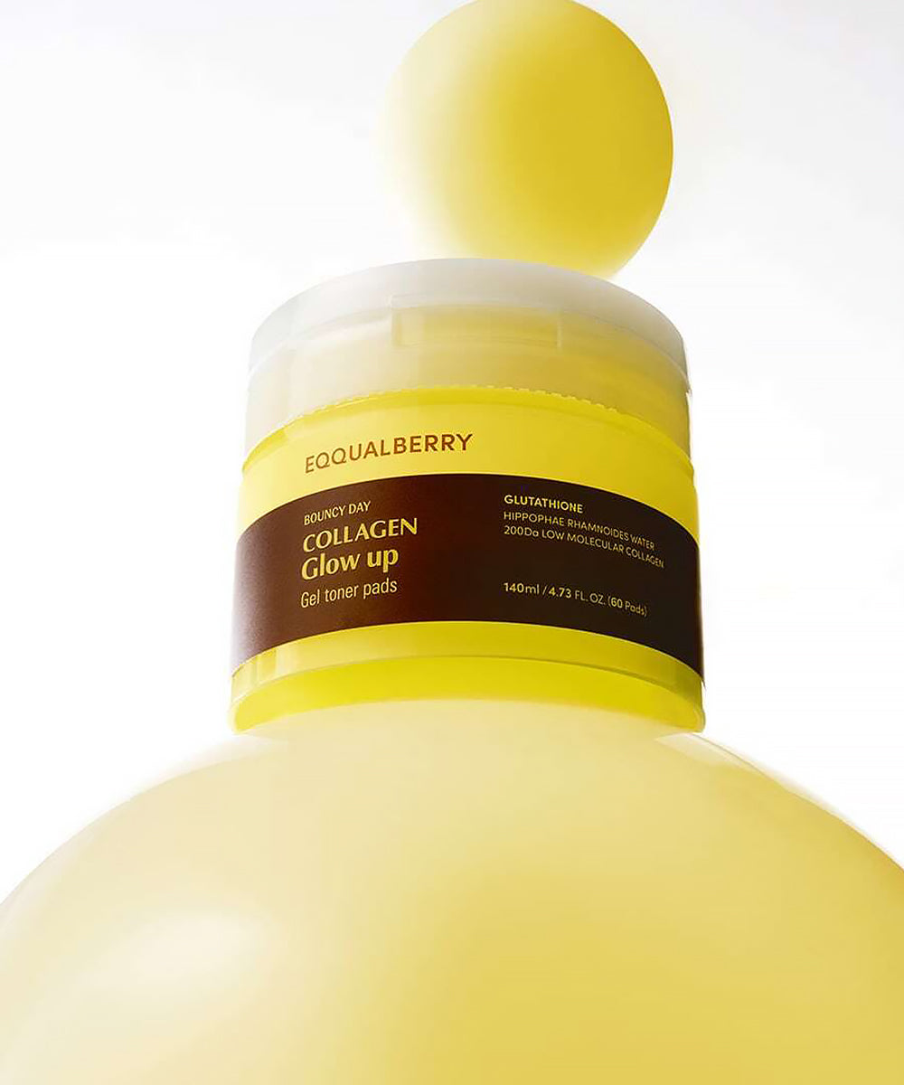 Yellow bottle with a label on a white background