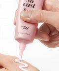 Medicube Collagen Glow Sunscreen SPF50+ ingredients and benefits — broad-spectrum UVA/UVB protection, no white cast