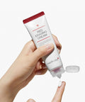 Medicube Red Erasing Cream applied to skin, comforting blemish-prone and sensitive skin