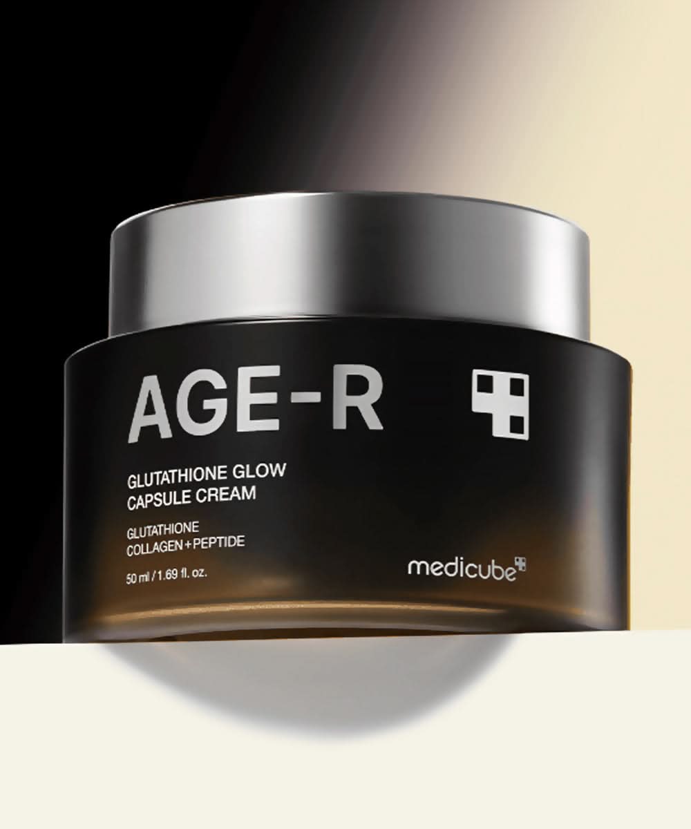 medicube age-r glutathione glow capsule cream how to use face benefits Glutathione Cream Experience a radiant transformation with Consisted with Pro Peptide and Elastic Peptide with the Hydro Ceramide offers strong hydration and tight wrapping the hydration Medicube Age-R Glutathione Glow Capsule