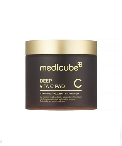 Medicube Deep Vita C Pad container on a white background