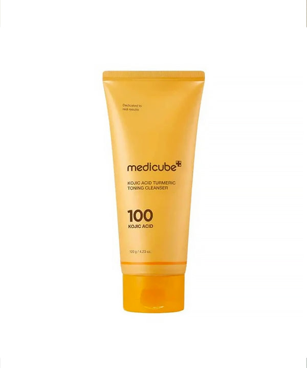 Medicube toning cleanser tube on a white background