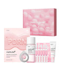 Medicube PDRN Glow Kit with pink packaging and skincare products on a white background