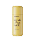 A gold deodorant stick by medicu, labeled 'Fresh That Lasts' in brown lettering, set against a plain white background.