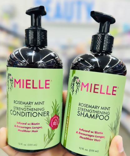 🌸 Mielle – Rosemary Mint Strengthening Bundle