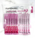 Product display of the Numbuzin No.2 Duo Set, showcasing two 50ml bottles of the Rose PDRN Collagen serum, emphasizing the value-pack set for long-term skincare