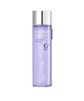 Purple skincare bottle with silver cap on a white background