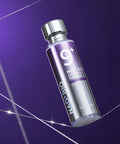 NAD+ BIO skincare bottle on a purple background