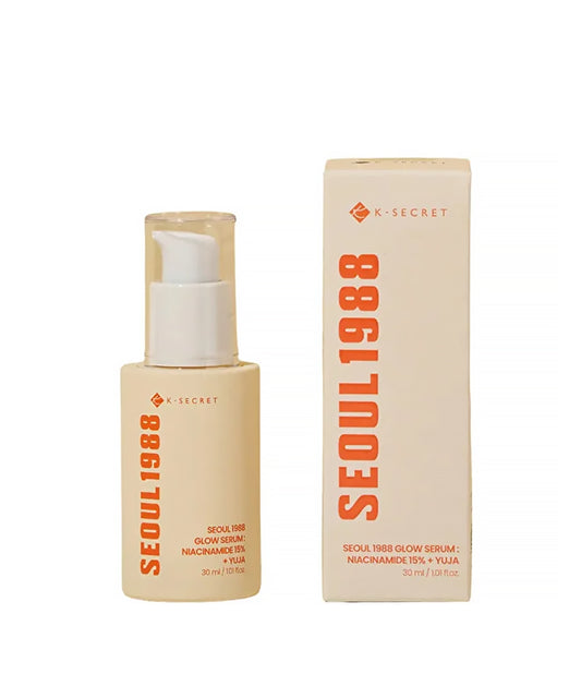 Two skincare bottles labeled 'Seoul 1988' on a white background