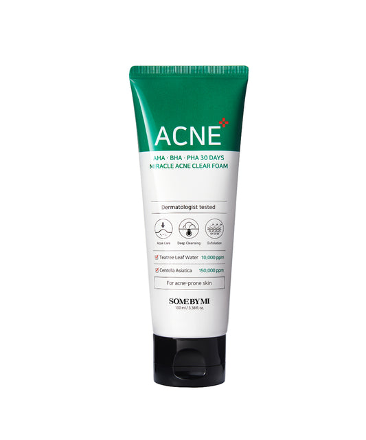 Some By Mi 30 Days Miracle Acne Clear Foam 100 Ml | Nahdi‏