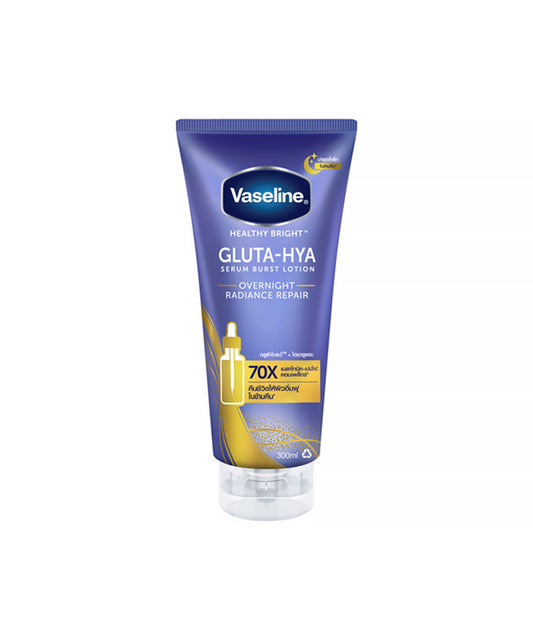 Vaseline Gluta-Hya lotion tube on a white background