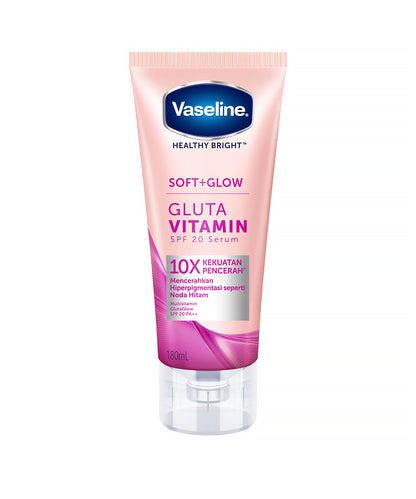 Vaseline Gluta Vitamin serum tube on a white background